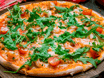 Pizza con Gamberi e Pomodolrini